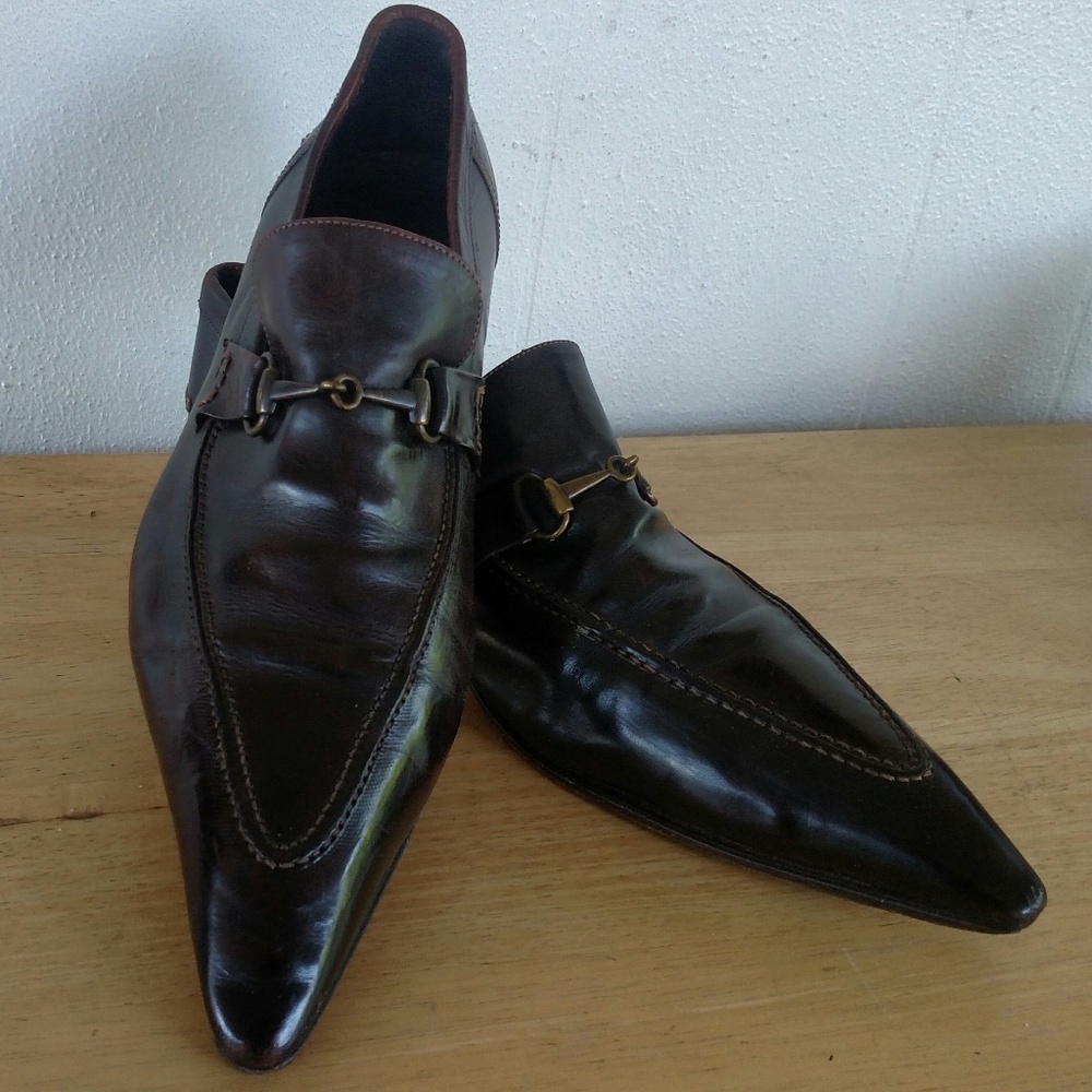 Mare Uomo Super Pointy Chocolate Brown Shoes Sz10